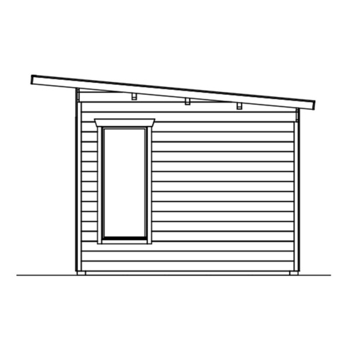SKANHOLZ Gartenhaus »Tournai 2«, 420 x 300 cm (BxT), nordische Fichte, natur - beige