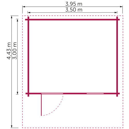 KIEHN-HOLZ Gartenhaus »44-007«, BxT: 3...