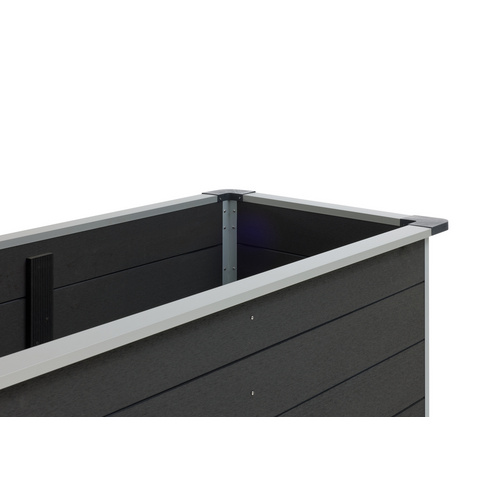 Thumbnail - Mr. GARDENER Schneckenschutz für WPC Hochbeet 160x70x75 cm, adonisiert - silberfarben