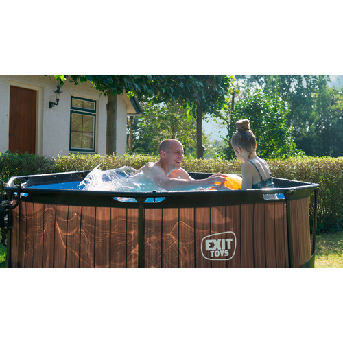 Thumbnail - EXIT Toys Pool, 244 x 76 cm (ØxH), mit Filterpumpe - braun