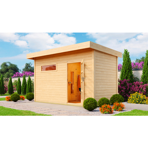 Thumbnail - WEKA Saunahaus »Farsund 1«, 415x253x250 cm, (BxHxT) - braun