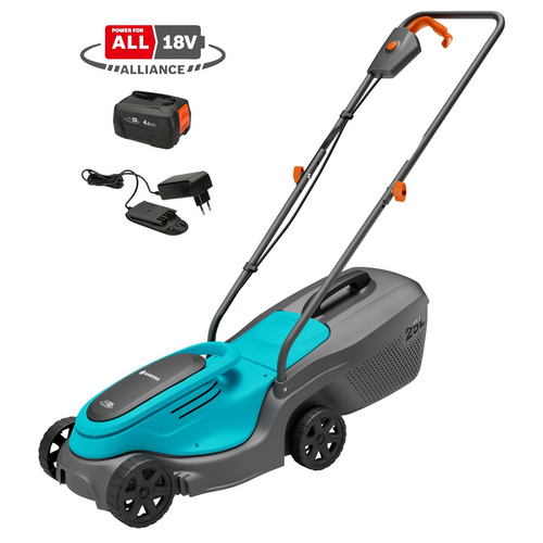Image of GARDENA Akku-Rasenmäher »PowerMax« - grau
