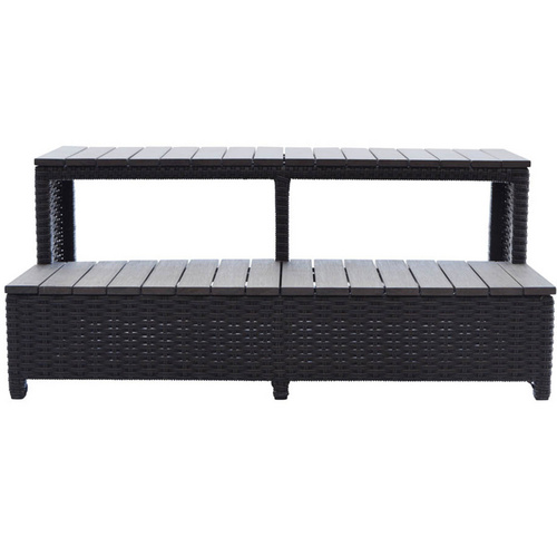 Thumbnail - Canadian Spa Whirlpool Treppe, 115 x 56 x 43 cm, für quadratische Whirlpools mit 2,3 m Länge - braun