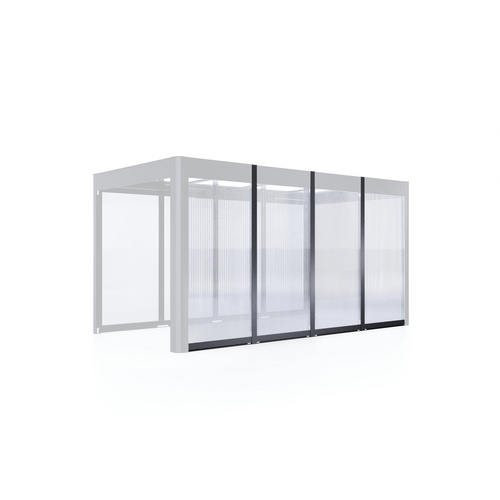 SunElements Wand für Pavillon »SunCover Select«, Breite: 4 m - schwarz