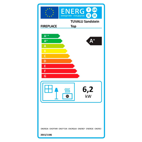 FIREPLACE Kaminofen »Tuvalu Sandstein Top«, schwarz, Sandstein, 6,6 kW (Rabatt: 60 %)