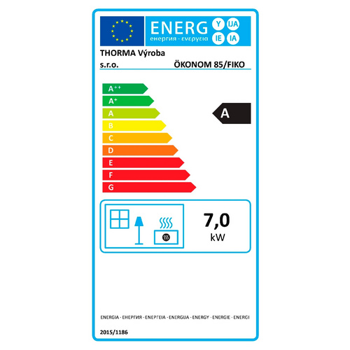 THORMA Holzherd »Ökonom 85 De Luxe«, weiss, Stahlblech, 7 kW, Zeitbrand geeignet (Rabatt: 31 %)