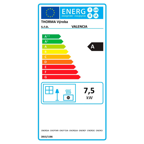 THORMA Kamineinsatz »Valencia«, schwarz, Stahl, 8 kW, Zeitbrand geeignet (Rabatt: 31 %)