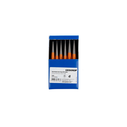 Thumbnail - GEDORE Splintentreiber, 6-teilig im PVC-Halter - goldfarben
