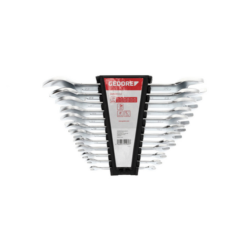 Thumbnail - GEDORE Doppelmaulschlüssel-Satz, 6-32mm 12tlg - silberfarben