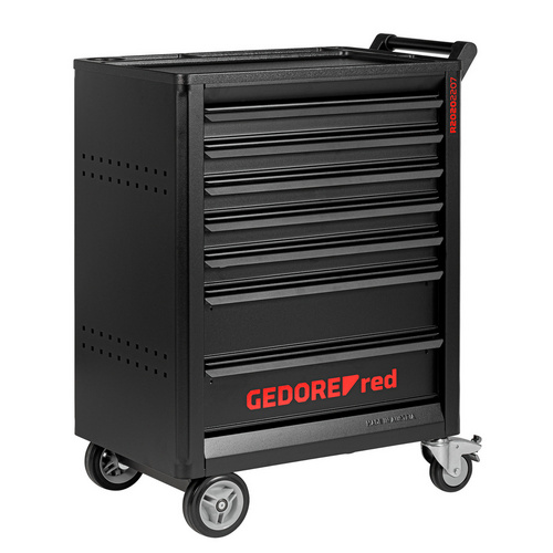 Thumbnail - GEDORE red Werkzeugwagen, GEDMaster mit 7 Schubladen - rot | schwarz