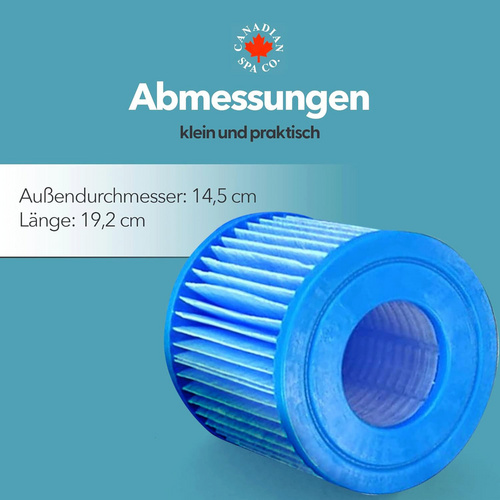 Thumbnail - Canadian Spa Whirlpool Filterset »3+1« für portable Pools, Ersatzfilter für Grand Rapids - blau