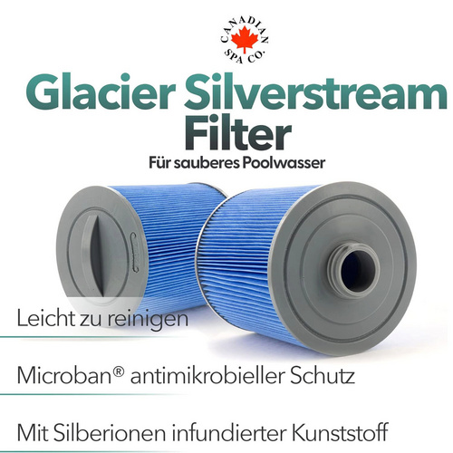 Thumbnail - Canadian Spa Whirlpool Filter Set »Microban« mit vier Filtern für Swim Spa - blau