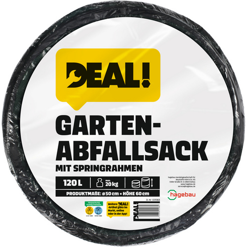 Thumbnail - DEAL! Gartenspringsack, 120 Liter, ØxH: 50 x 60 cm, schwarz
