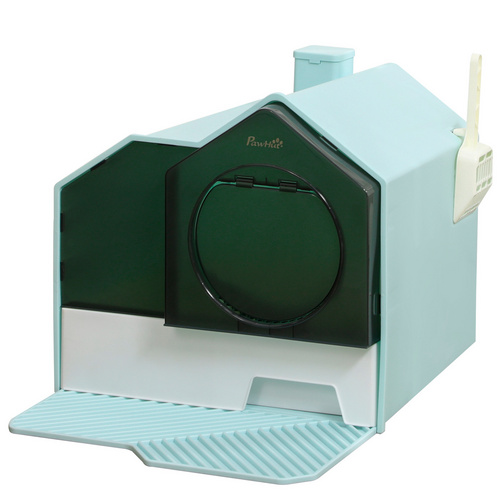 PawHut Katzentoilette, mit Schaufel, LxBxH: 47 x 45 x 42 cm - blau