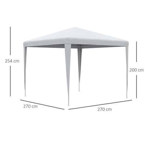 Outsunny Pavillon, LxBxH: 270 x 270 x 25...