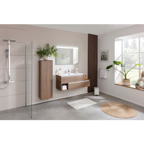 Thumbnail - FACKELMANN Waschtischunterbau »VITA«, VITA L-WT-Unterbau links 1301x500x460 - braun