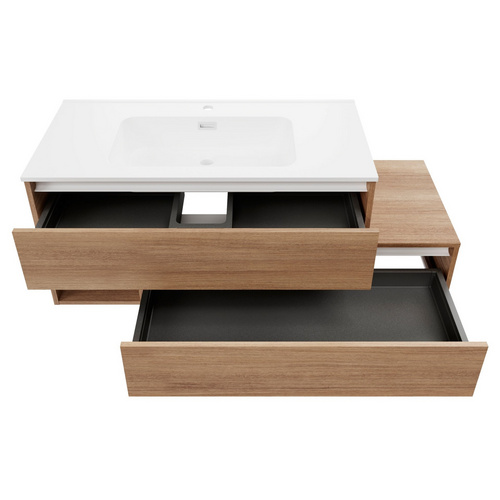 Thumbnail - FACKELMANN Waschtischunterbau »VITA«, VITA L-WT-Unterbau links 1301x500x460 - braun