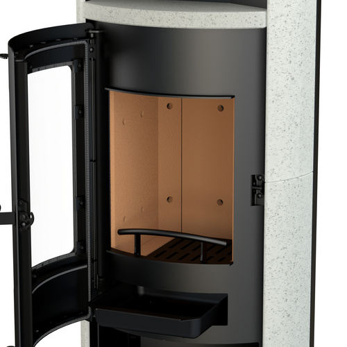 THERMIA Kaminofen »Olympus Limestone«, schwarz, Stahl / Kalkstein, 7 kW THERMIA Kaminofen »Olympus Limestone«, schwarz, Stahl / Kalkstein, 7 kW