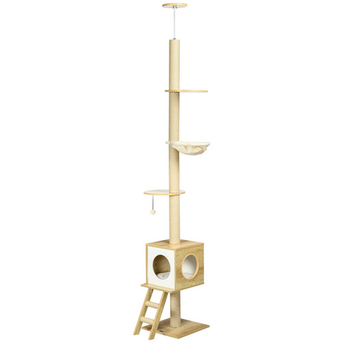 PawHut Kratzbaum, LxBxH: 40 x 40 x 260 cm - braun