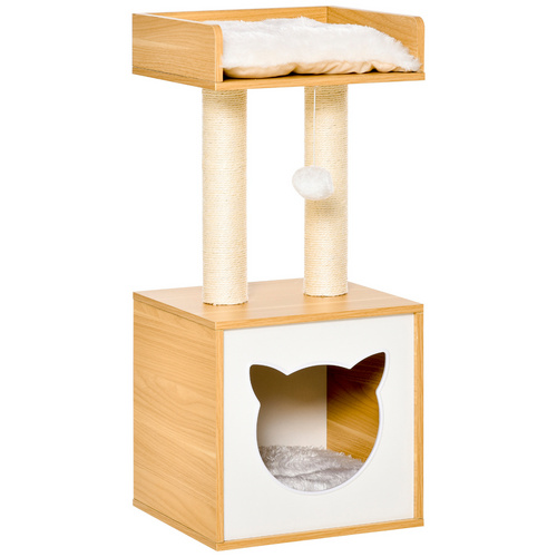 PawHut Kratzbaum, LxBxH: 35 x 35 x 81 cm - beige