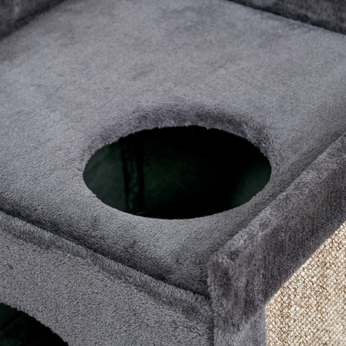 Thumbnail - PawHut Kratztonne, LxBxH: 45 x 45 x 81 cm - grau