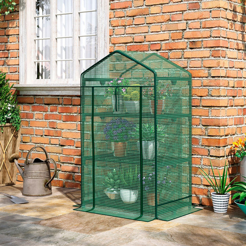 Thumbnail - Outsunny Gewächshaus, LxBxH: 69 x 49 x 125 cm - gruen