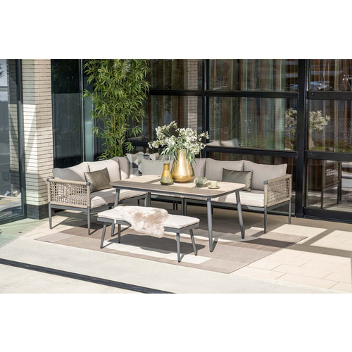 Thumbnail - GARDEN IMPRESSIONS Lounge-Bank »Teramon«, Aluminium, 2-Sitzer, BxHxT: 120 x 43,5 x 40 cm - schwarz