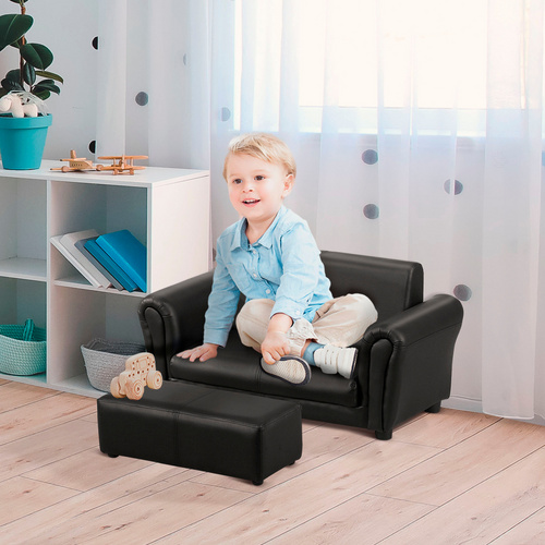 Thumbnail - HOMCOM Kindersofa, LxBxH: 83 x 42 x 41 cm - schwarz