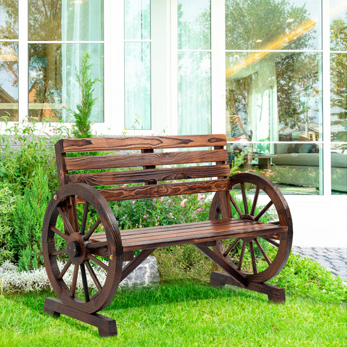 Thumbnail - Outsunny Gartenbank, LxBxH: 105,5 x 56 x 79 cm - braun
