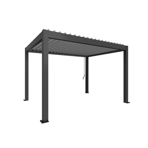 Thumbnail - BIOHORT Pergola »Gr. 4x3«, BxHxT: 404,5  x 255  x  312  cm, silber-metallic - grau