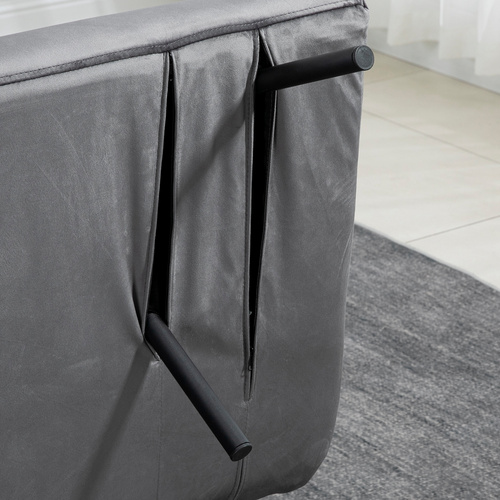 Thumbnail - HOMCOM Sofa, Schlafsofa, LxBxH: 102 x 73 x 81 cm - grau