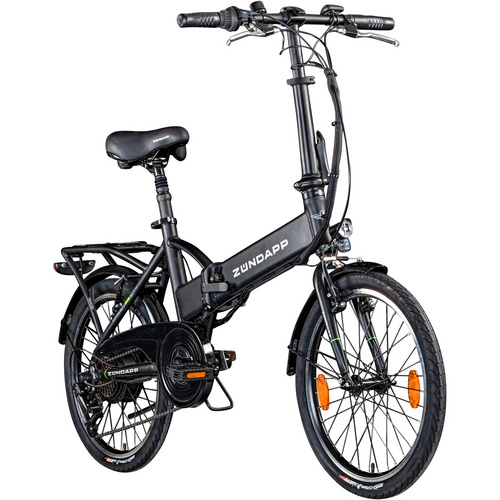 Zündapp E-Bike Faltrad Green 1.0 Unisex 20 Zoll 6-Gang 270 Wh schwarz - Image 2