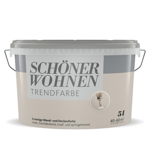 SCHÖNER WOHNEN FARBE Dispersionsfarbe »Trendfarbe«, Cosy, matt, 5,0 l - beige