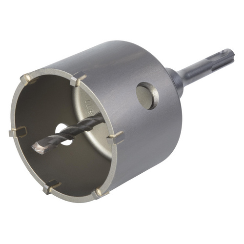WOLFCRAFT Bohrkrone, SDS-Plus Schaft ø76mm - grau