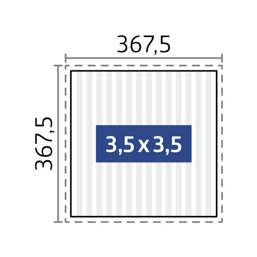 BIOHORT Pergola »Gr. 3,5x3,5«, BxHxT: ...