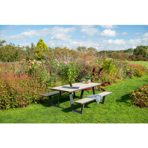 Thumbnail - GARDEN IMPRESSIONS Picknicktisch »Bell«, 8-teilig - schwarz