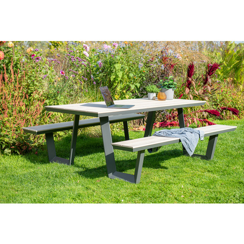 Thumbnail - GARDEN IMPRESSIONS Picknicktisch »Bell«, 8-teilig - schwarz