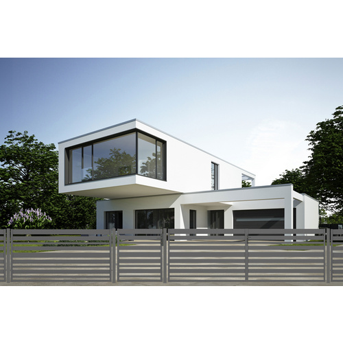 Thumbnail - POLBRAM STEEL GROUP SP. Z O.O. SP.K. Einzeltor »Sia 100«, BxH: 90 x 100 cm, inkl. Pfosten, anthrazit, verzinkt - grau