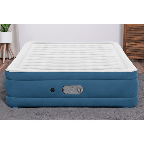 BESTWAY Luftbett »AlwayzAire™«, mit integrierter Doppelpumpe, LxBxH: 203 x 152 x 46 cm - blau