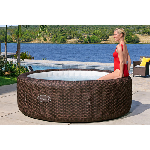 Thumbnail - BESTWAY Whirlpool »LAY-Z-SPA® Bali AirJet™«, Energiespar-Whirlpool, für 7 Personen, Ø 216 x 71 cm - braun