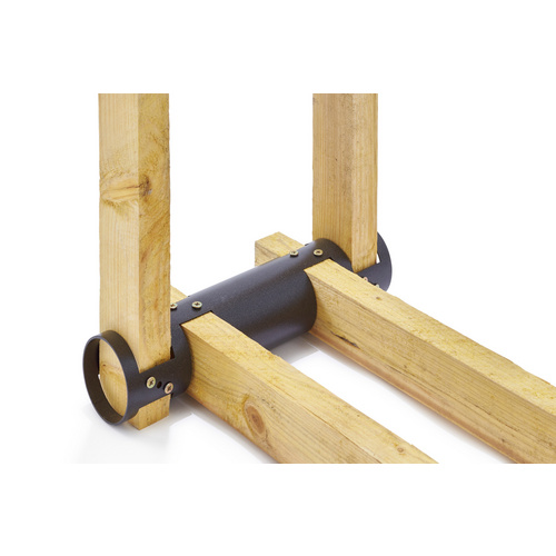 Kaminholzregal, 34,5 x 7,6 cm, schwarz, Stahl (Rabatt: 60 %)