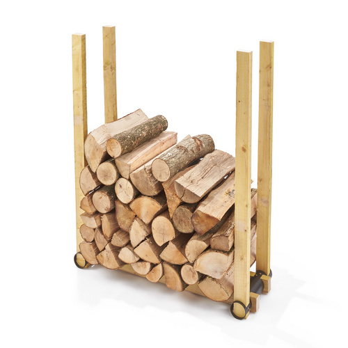 Kaminholzregal, 34,5 x 7,6 cm, schwarz, Stahl (Rabatt: 60 %)