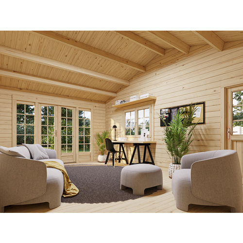 PALMAKO Gartenhaus »Irene«, Aufstellmaße BxTxH: 1006 x 619 x 316 cm, lackiert, Holz - grau |  Fichte