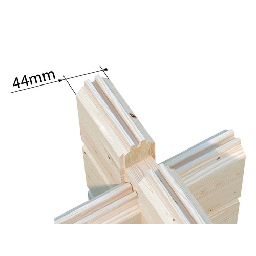 Thumbnail - PALMAKO Gartenhaus »Ines Slide Plus«, B x H x L: 390 x 250 x 300 cm, Grau, tauchgrundiert