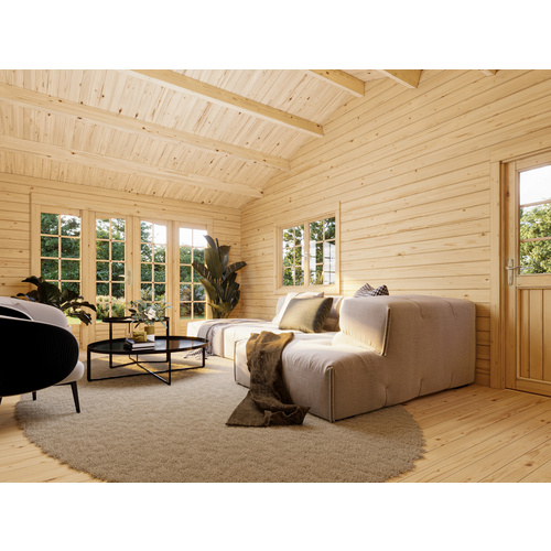 PALMAKO Gartenhaus »Irene«, Aufstellmaße BxTxH: 703 x 619 x 316 cm, lackiert, Holz - grau |  Fichte