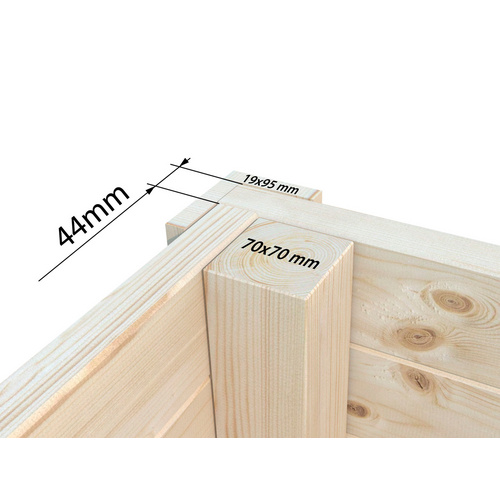 PALMAKO Gartenhaus »Amanda«, Aufstellmaße BxTxH: 917 x 340 x 280 cm, tauchgrundiert, Holz - braun |  Fichte