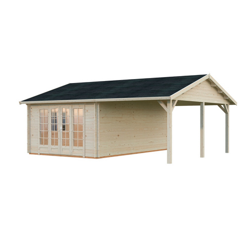 PALMAKO Gartenhaus »Irene«, Aufstellmaße BxTxH: 703 x 619 x 316 cm, tauchgrundiert, Holz - braun