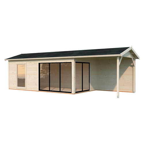 PALMAKO Gartenhaus »Amanda«, Aufstellmaße BxTxH: 917 x 340 x 280 cm, unbehandelt, Holz - braun |  Fichte