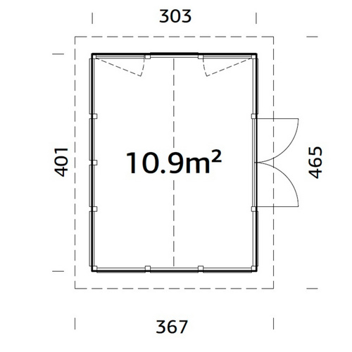 PALMAKO Pavillon »Isabella«, Aufstellm...
