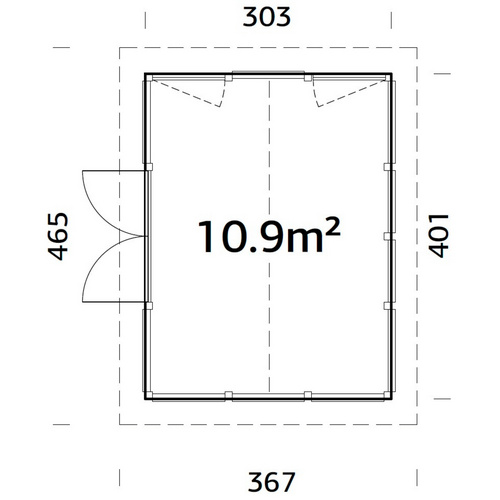 PALMAKO Pavillon »Isabella«, Aufstellm...
